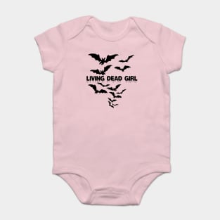 Living Dead Girl Gothic Vampire Twilight Grunge Punk Post Bats Wings Baby Bodysuit